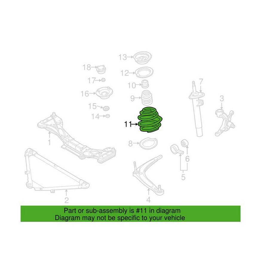 BMW Coil Spring - Front (Sport) 31332283130